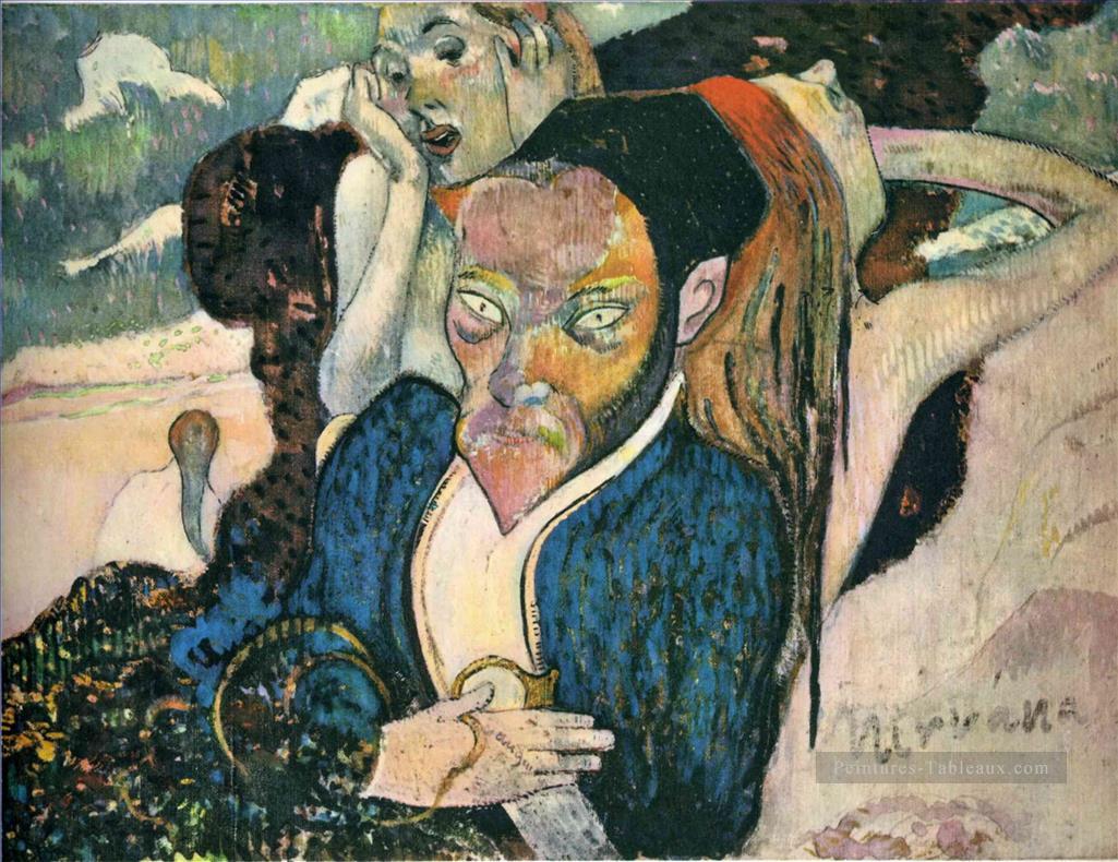 Nirvana Portrait de Meyer de Haan postimpressionnisme Primitivisme Paul Gauguin Peintures à l'huile